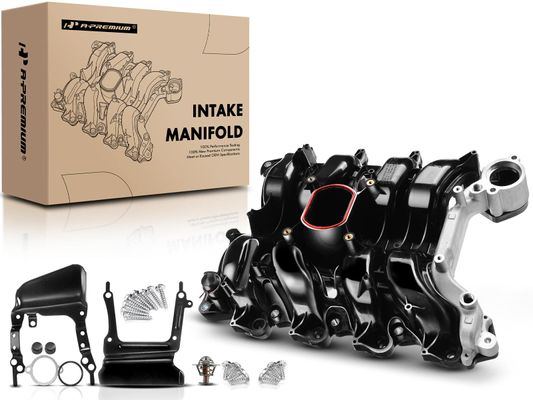 Upper Intake Manifold with Thermostat & Gasket & O-Ring for Ford Lincoln Mercury