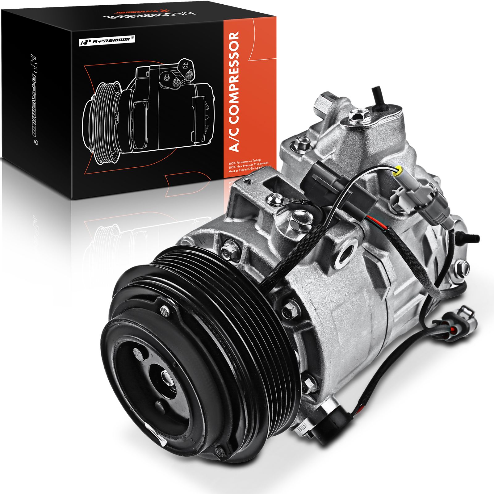 AC Compressor with Clutch & Pulley for Lexus LS430 2001 2002 2003 V8 4