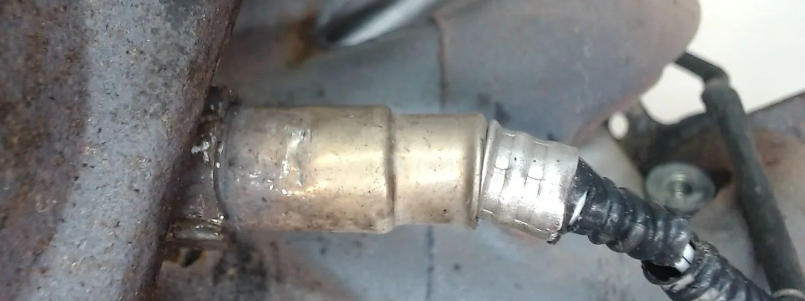 broke oil cooler line