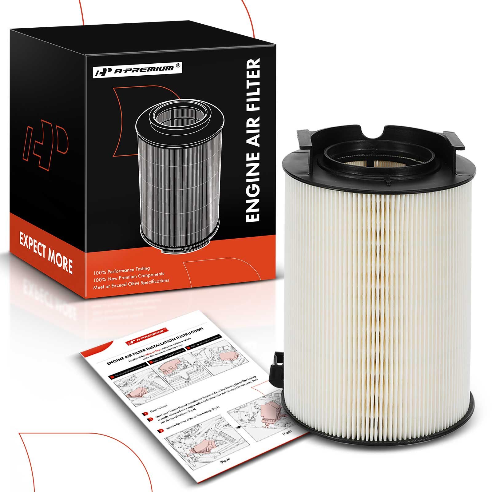 aFe Magnum FLOW OE Replacement Air Filter | VW Jetta (09-12) L4-2.0L TDI (73-10172) main image 0