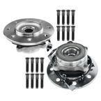 2 Pcs Front Wheel Bearing & Hub Assembly with ABS Sensor for Dodge Ram 3500 1998-1999