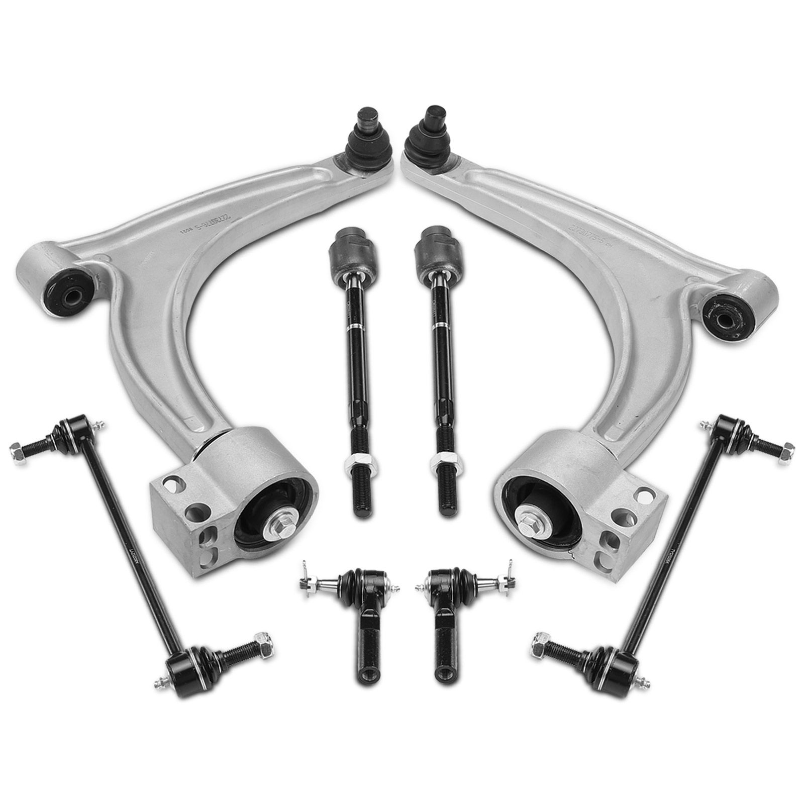 8 Pcs Control Arm with Ball Joint Stabilizer Bar Link for 2009 Chevrolet Malibu