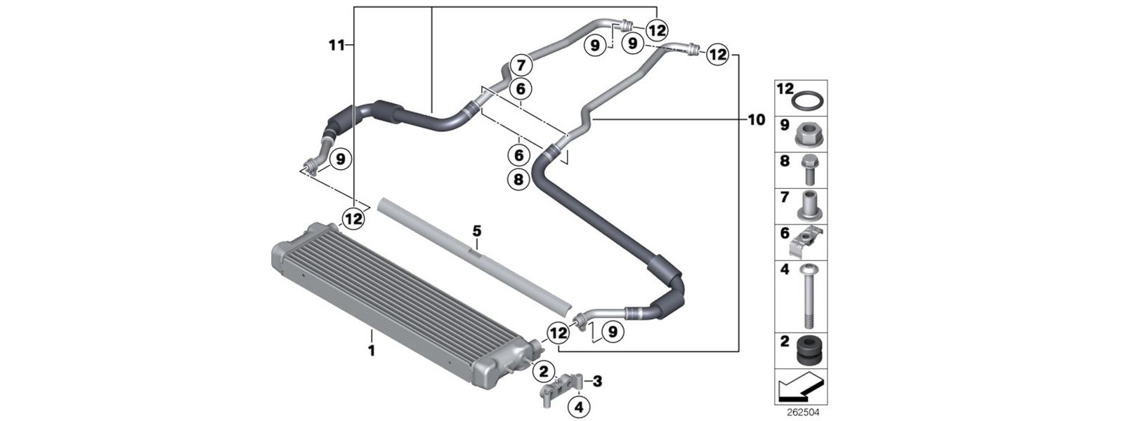 oil cooler line replacement