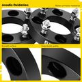 4 Pcs 1 inches Black 4x4.33 to 4x4.53 inches Wheel Adapters M12x1.5 74mm for 1981 Honda ATC250R