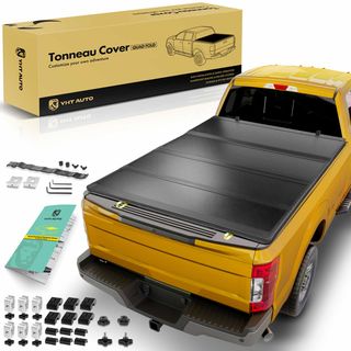5.6 ft Bed Hard Quad Fold Tonneau Cover with Auto Locking for Toyota Tundra 2022-2024