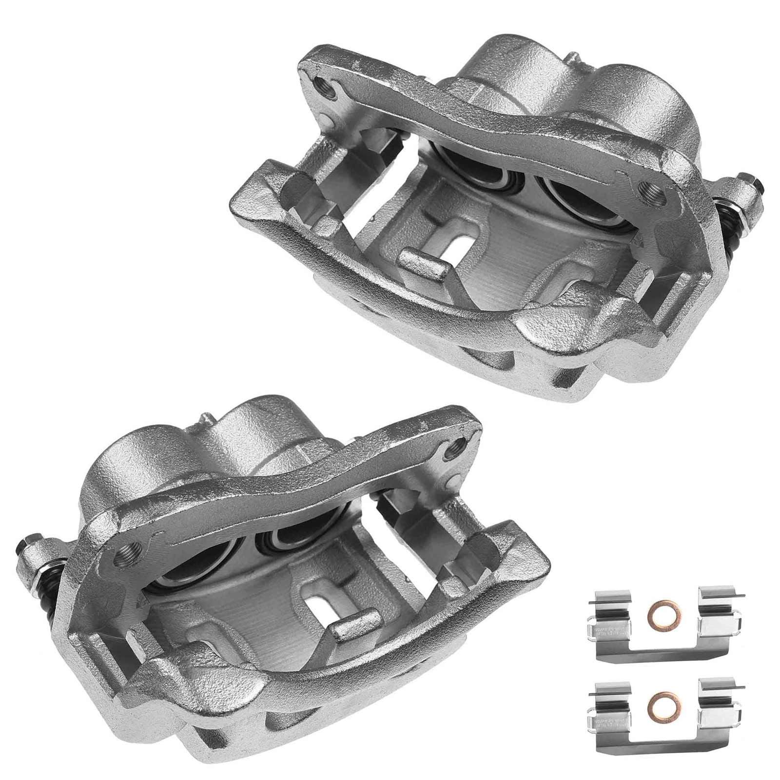 2 Pcs Front Brake Caliper with Bracket for Hyundai Santa Fe 2007-2009 ...
