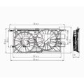 Dual Radiator and Condenser Fan Assembly - TYC 620780