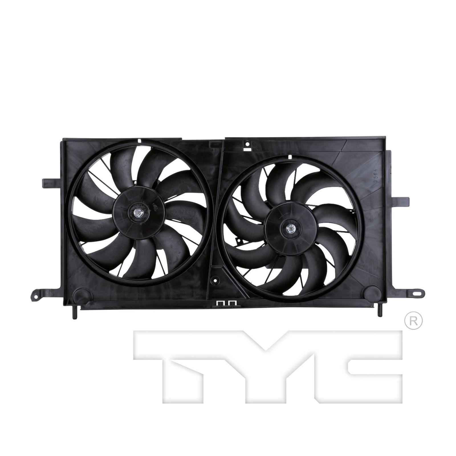 Dual Radiator and Condenser Fan Assembly - TYC 620780