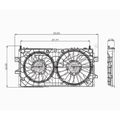 Dual Radiator and Condenser Fan Assembly - TYC 621430