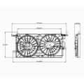 Dual Radiator and Condenser Fan Assembly - TYC 621530