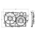 Dual Radiator and Condenser Fan Assembly - TYC 622300