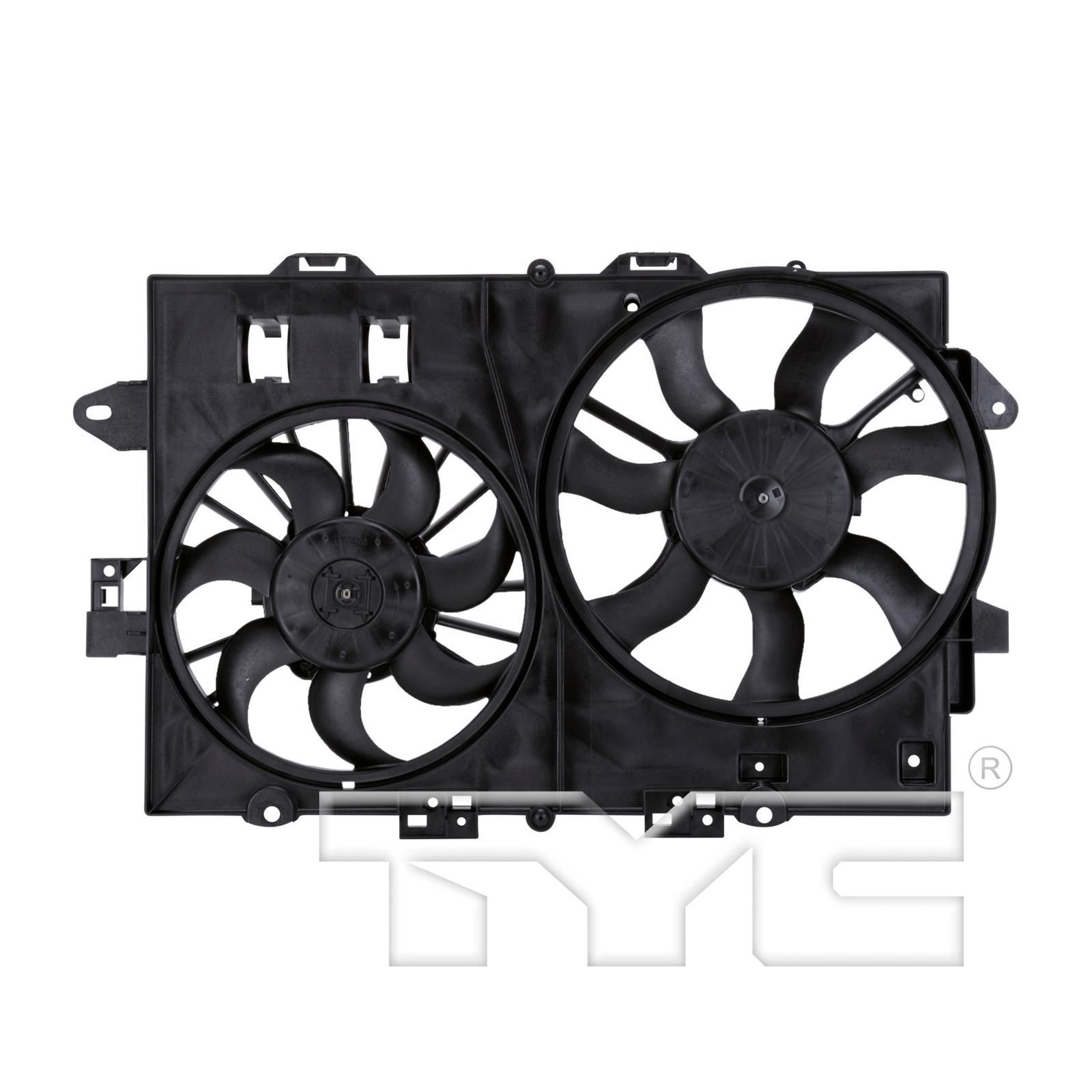 Dual Radiator and Condenser Fan Assembly - TYC 622300