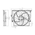 Dual Radiator and Condenser Fan Assembly - TYC 623420