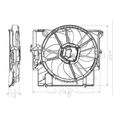 Dual Radiator and Condenser Fan Assembly - TYC 623430