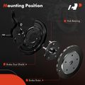 2 Pcs Rear Brake Dust Shield for 2012 Land Rover Defender