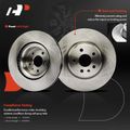 12 Pcs Front & Rear Disc Brake Rotors & Ceramic Brake Pads for 2014 Tesla S