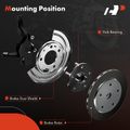 2 Pcs Rear Brake Dust Shield for 2012 BMW Alpina B7L xDrive