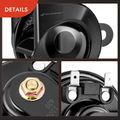 2 Pcs 12V 110dB 80MM Universal Snail Horn for Truck SUV Car-Boat Motorcycles Waterproof