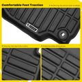 3 Pcs Front & Rear Black Floor Mats Liners for 2013 Toyota Camry