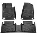 3 Pcs Front & Rear Black Floor Mats Liners for 2019 Hyundai Tucson