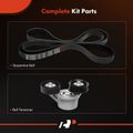 2 Pcs Serpentine Belt Drive Component Kit for 2013 Ram 1500 4.7L V8