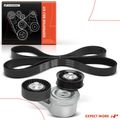 2 Pcs Serpentine Belt Drive Component Kit for 2004 Jeep Grand Cherokee 4.7L V8