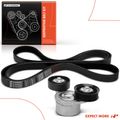 2 Pcs Serpentine Belt Drive Component Kit for 2009 Dodge Ram 1500 4.7L V8