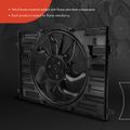 Single Radiator Fan Assembly with Brushless Motor for 2017 Audi A4