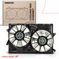 Dual Radiator Cooling Fan Assembly with Control Module for 2017 Jeep Cherokee