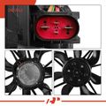 Single Radiator Fan Assembly with Brushless Motor for 2017 Audi A4