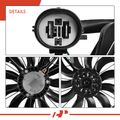 Single Cooling Fan Assembly with Brushless Motor for 2017 Cadillac XT5