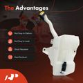 Windshield Washer Reservoir with Pump & Cap & Filler Neck for 2014 Ford Escape