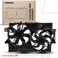 Dual Radiator Cooling Fan with Shroud Assembly for 2013 Chevrolet Equinox