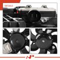 Dual Radiator & Condenser Fan with Shroud Assembly for 2011 Volvo XC70