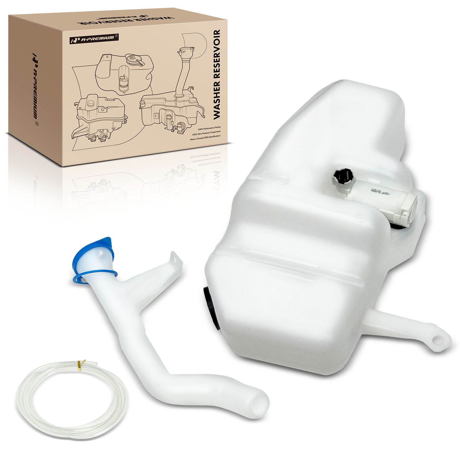 Windshield Washer Reservoir with Pump & Cap for 2000 Nissan Xterra