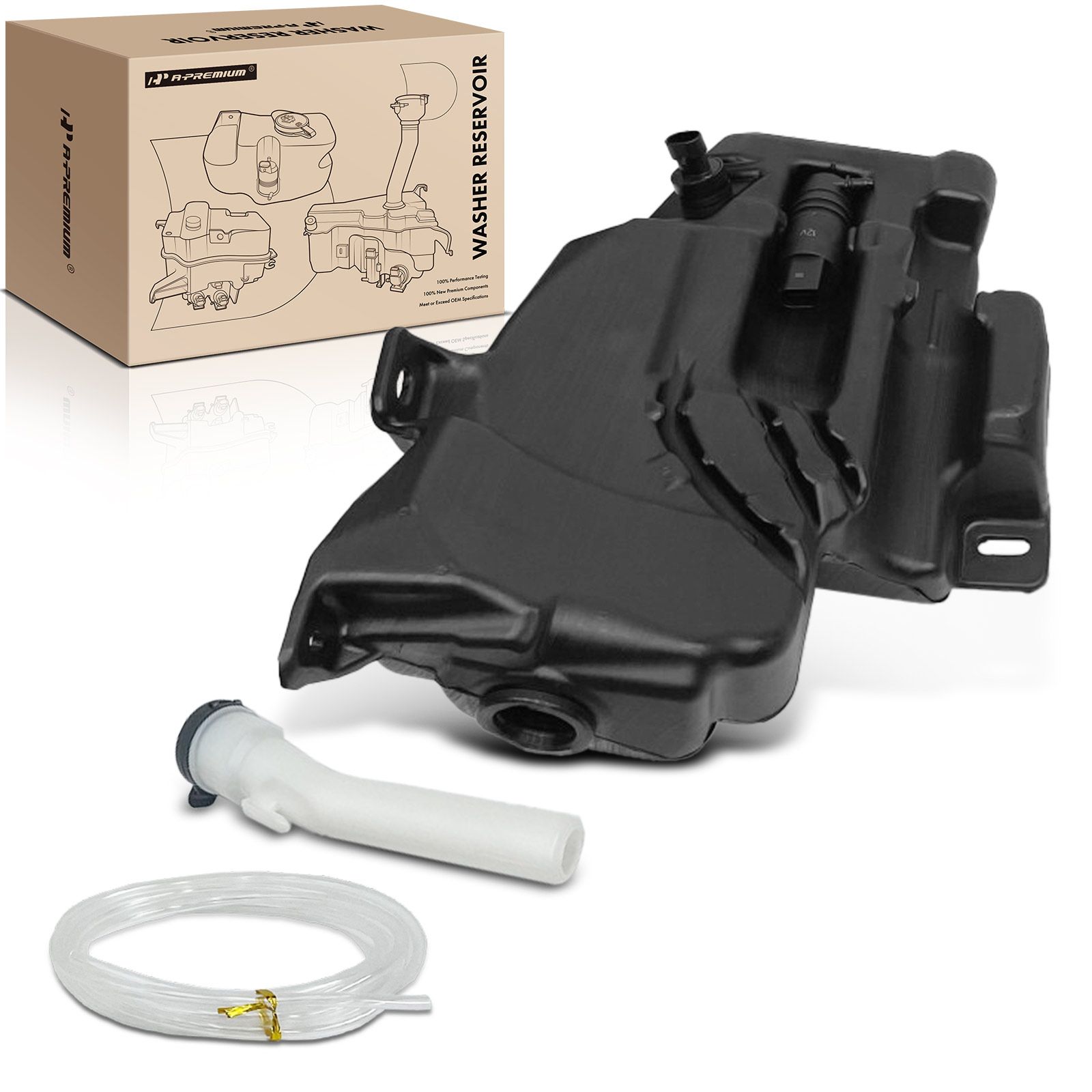 Windshield Washer Reservoir with Cap & Pump for 2015 Buick Verano